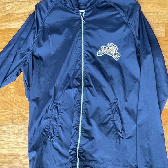 Tracksmith New England Blue Hooded Zip Up Running Jacket - Picture 9 of 10